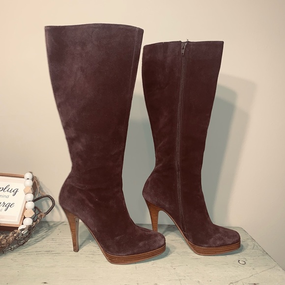 Bakers, suede platform, boots, size 7 brown - Picture 5 of 16